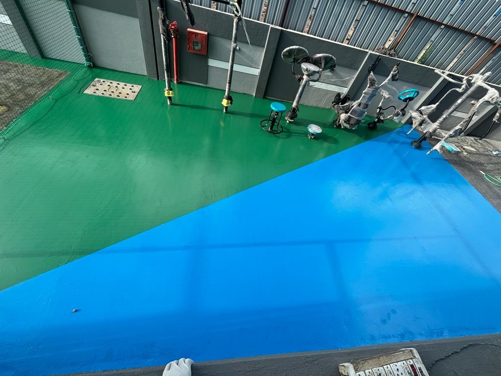 Epoxy flooring work by Y S Constrotech