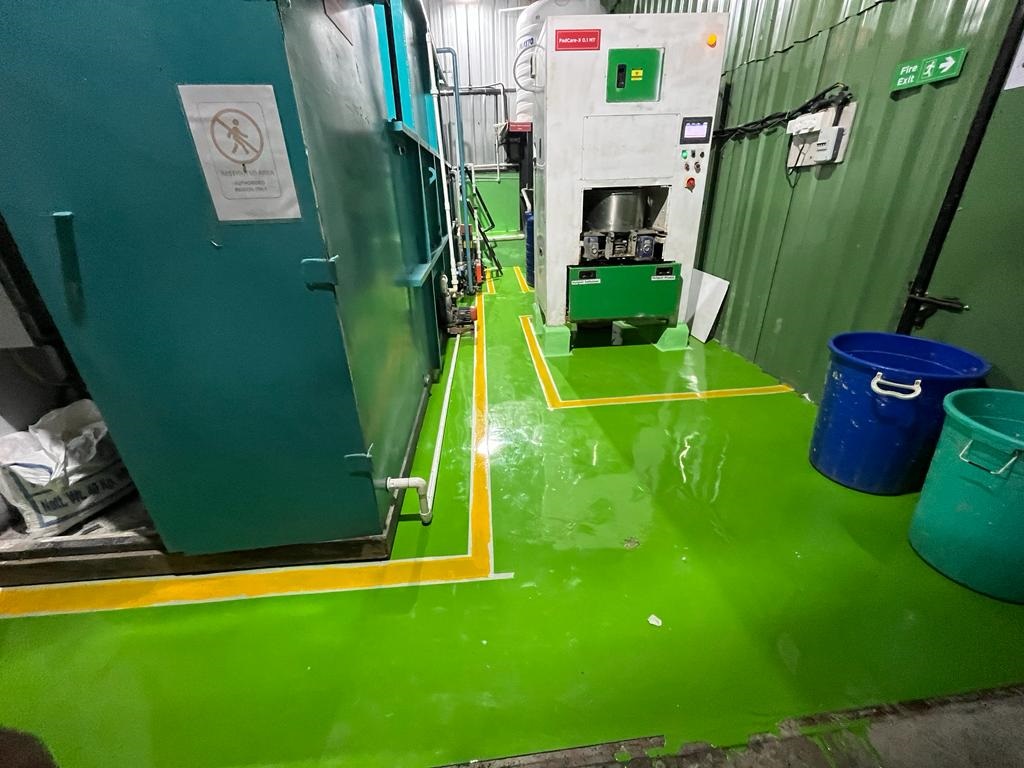 Epoxy flooring work by Y S Constrotech