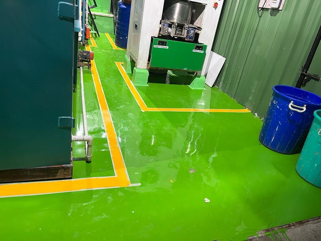 Epoxy flooring work by Y S Constrotech