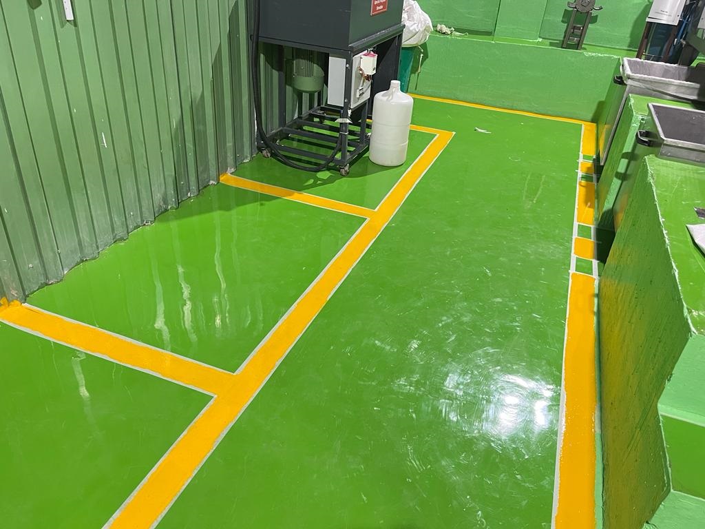 Epoxy flooring work by Y S Constrotech