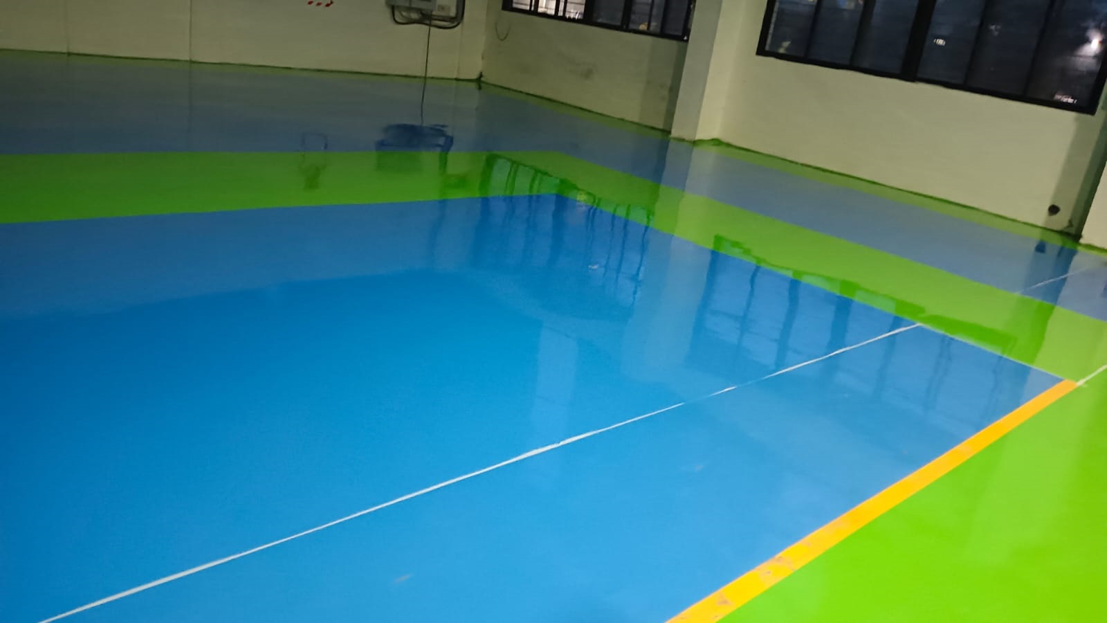 Epoxy flooring work by Y S Constrotech