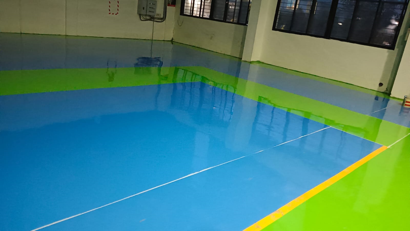 Epoxy flooring work by Y S Constrotech