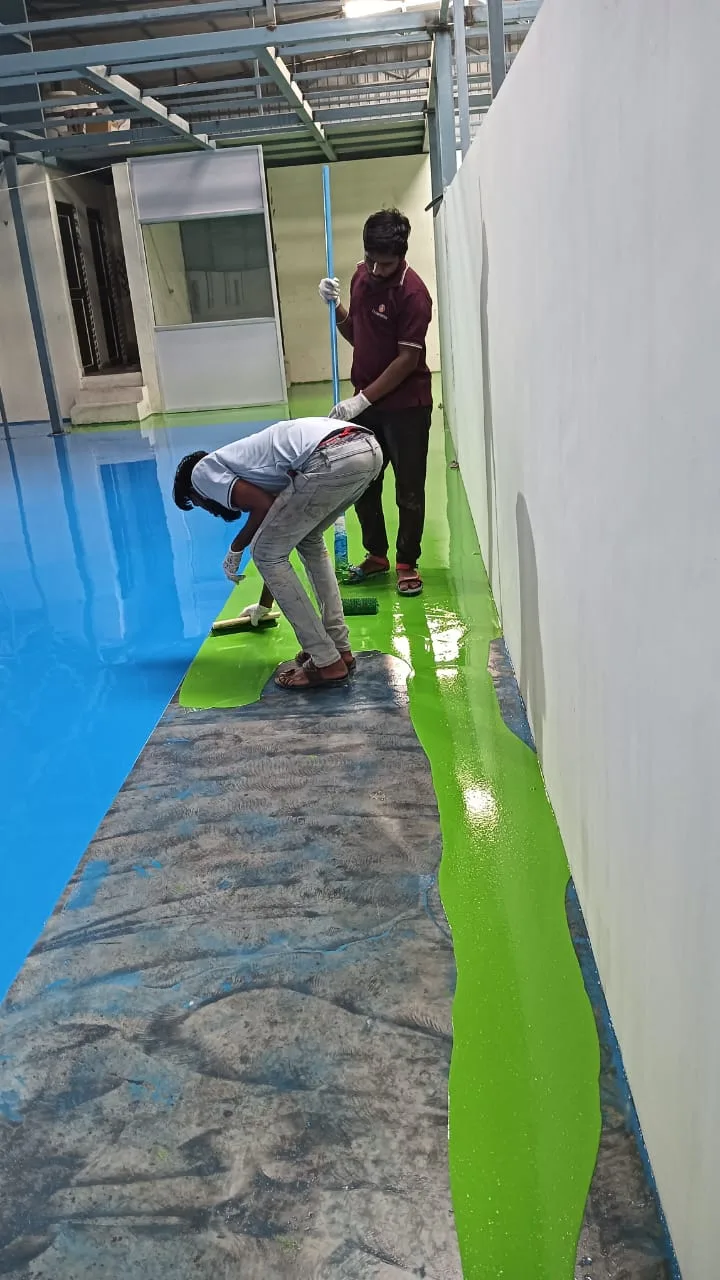 recent work of floor coating